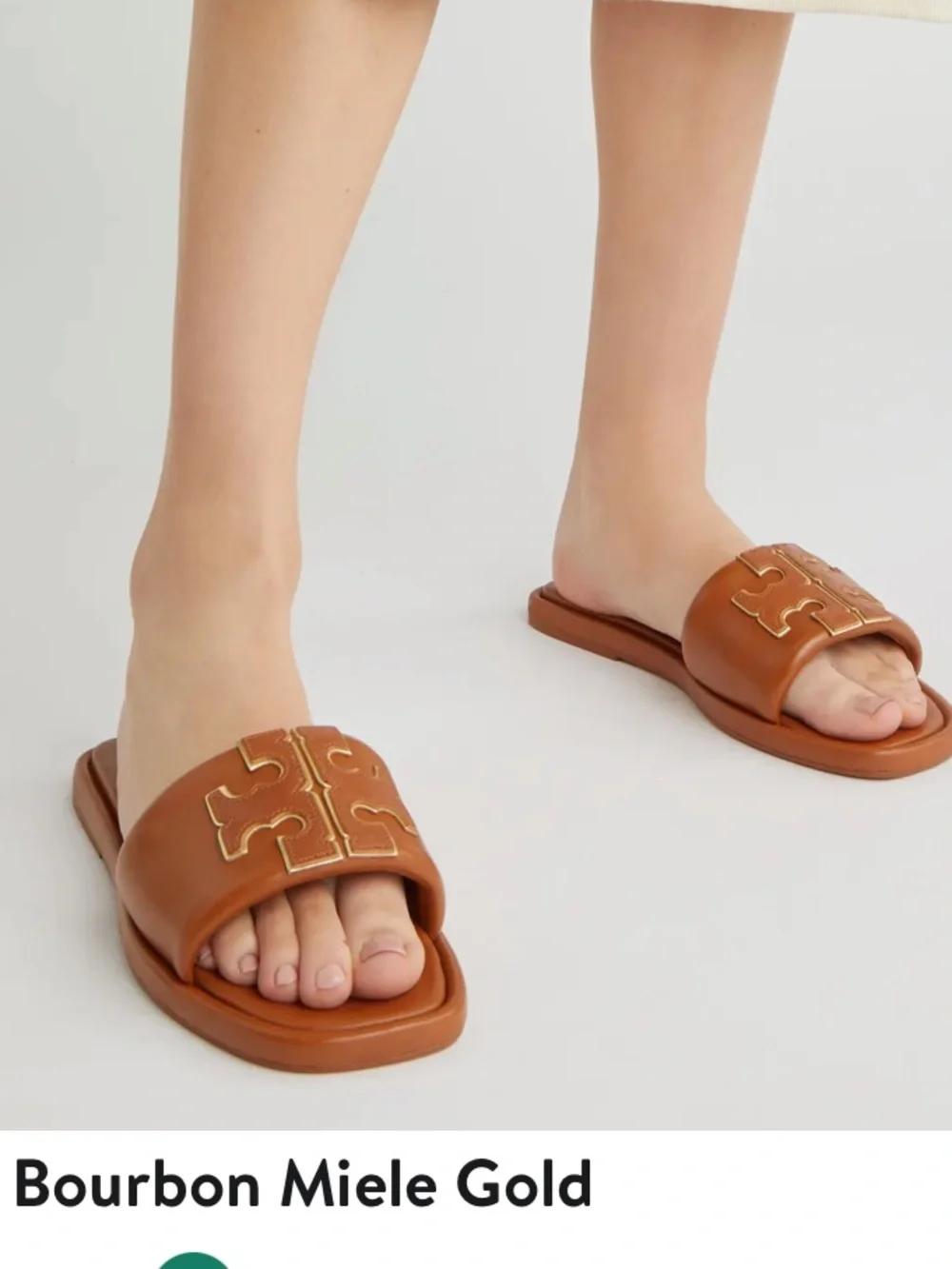Tory Burch double T slide sandal